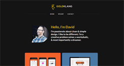 Desktop Screenshot of goldklangdesign.com